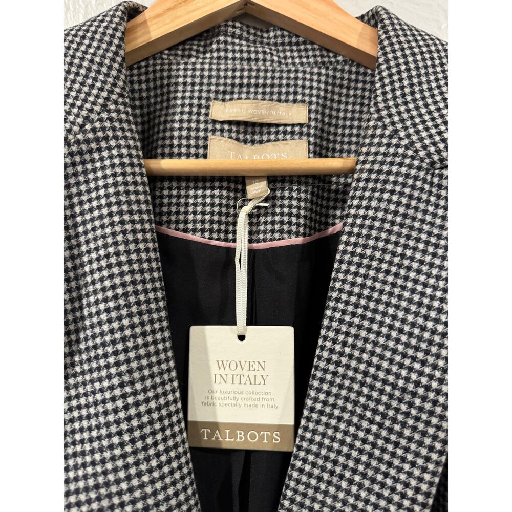 Talbots Houndstooth Wool Blazer Size 18 NEW - Picture 3 of 6